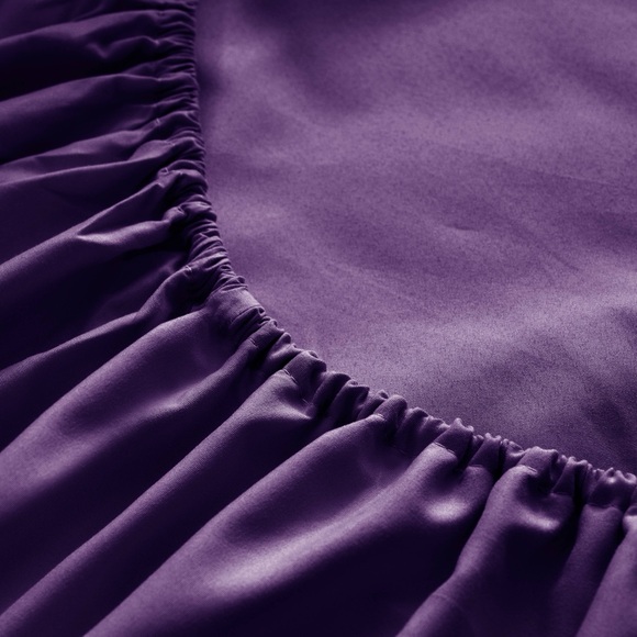 6 PCS Ultra Soft Cool Bamboo Sheet Set - King- Purple - Picture 9 of 12